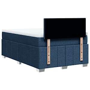 Box spring postel s matrací modrá 120x200 cm textil - obrázek 8