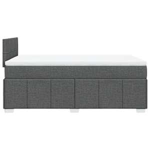 Box spring postel s matrací tmavě šedá 120x200 cm textil - obrázek 7