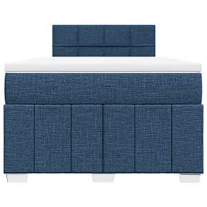 Box spring postel s matrací modrá 120x200 cm textil - obrázek 6