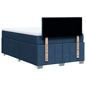 Box spring postel s matrací modrá 120x200 cm textil - obrázek 8