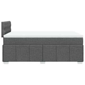 Box spring postel s matrací tmavě šedá 120x200 cm textil - obrázek 7