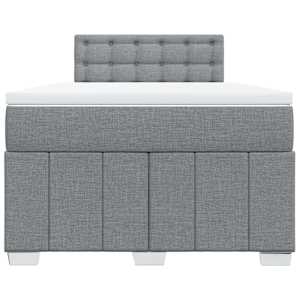 Box spring postel s matrací světle šedá 120 x 200 cm textil - obrázek 6