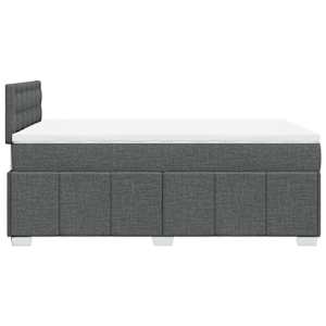 Box spring postel s matrací tmavě šedá 120x200 cm textil - obrázek 7