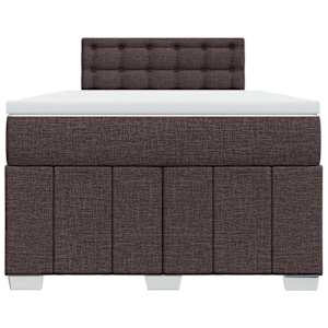 Box spring postel s matrací tmavě hnědá 120x200 cm textil - obrázek 6