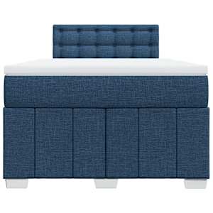 Box spring postel s matrací modrá 120x200 cm textil - obrázek 6