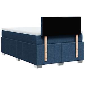 Box spring postel s matrací modrá 120x200 cm textil - obrázek 8