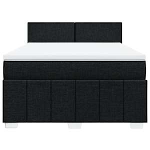 Box spring postel s matrací černá 140 x 190 cm textil - obrázek 6
