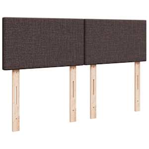 Box spring postel s matrací tmavě hnědá 140x190 cm textil - obrázek 12