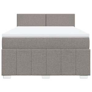 Box spring postel s matrací taupe 140x190 cm textil - obrázek 6