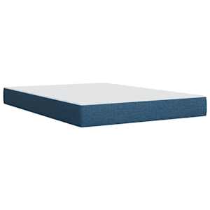 Box spring postel s matrací modrá 140x190 cm textil - obrázek 10
