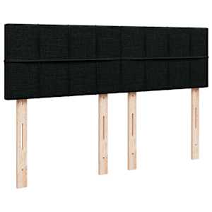 Box spring postel s matrací černá 140 x 190 cm textil - obrázek 12