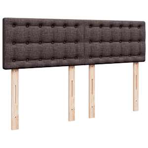 Box spring postel s matrací tmavě hnědá 140x190 cm textil - obrázek 12