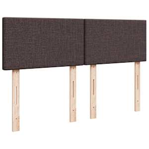 Box spring postel s matrací tmavě hnědá 140x200 cm textil - obrázek 12