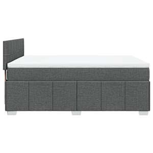 Box spring postel s matrací tmavě šedá 140x200 cm textil - obrázek 7