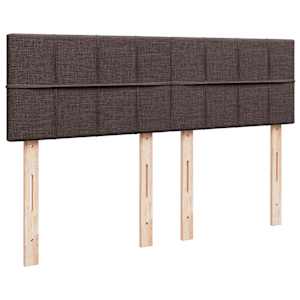 Box spring postel s matrací tmavě hnědá 140x200 cm textil - obrázek 12