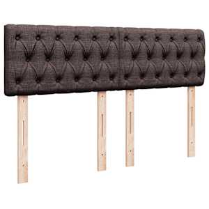 Box spring postel s matrací tmavě hnědá 140x200 cm textil - obrázek 12