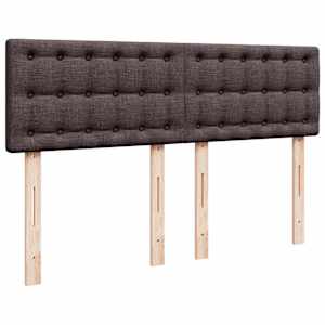 Box spring postel s matrací tmavě hnědá 140x200 cm textil - obrázek 12