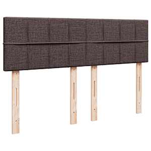 Box spring postel s matrací tmavě hnědá 160x200 cm textil - obrázek 12