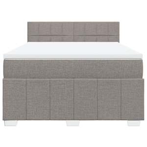 Box spring postel s matrací taupe 160x200 cm textil - obrázek 6