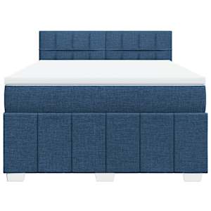 Box spring postel s matrací modrá 160x200 cm textil - obrázek 6