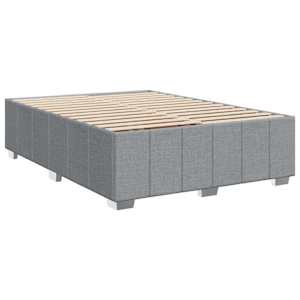 Box spring postel s matrací světle šedá 160 x 200 cm textil - obrázek 9