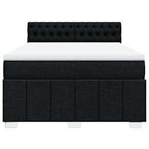Box spring postel s matrací černá 160x200 cm textil - obrázek 6
