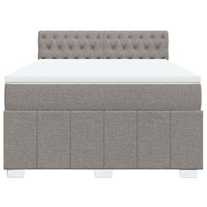 Box spring postel s matrací taupe 160x200 cm textil - obrázek 6