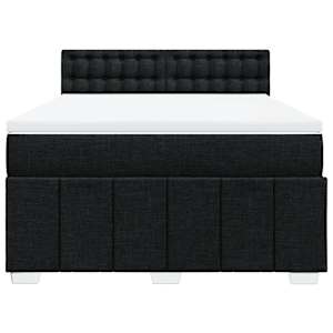 Box spring postel s matrací černá 160x200 cm textil - obrázek 6