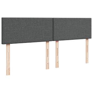 Box spring postel s matrací tmavě šedá 180x200 cm textil - obrázek 12