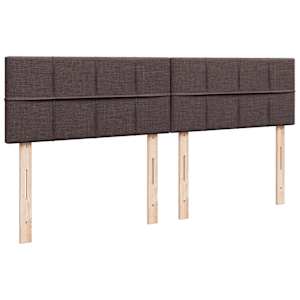 Box spring postel s matrací tmavě hnědá 180x200 cm textil - obrázek 12
