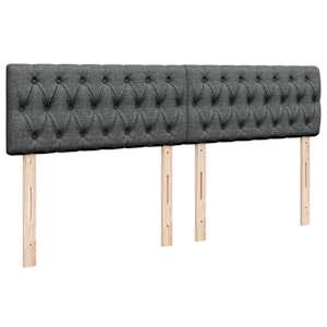 Box spring postel s matrací tmavě šedá 180x200 cm textil - obrázek 12