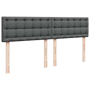Box spring postel s matrací tmavě šedá 180x200 cm textil - obrázek 12