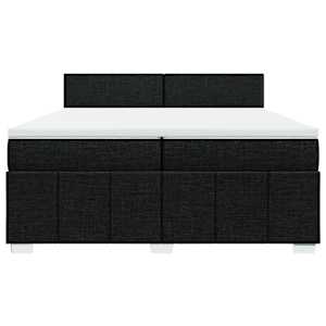 Box spring postel s matrací černá 200x200 cm textil - obrázek 6