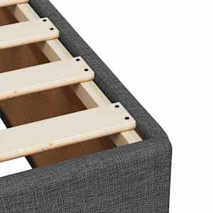 Box spring postel s matrací tmavě šedá 200x200 cm textil - obrázek 13