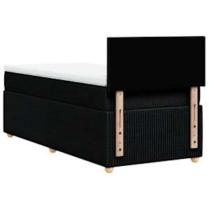 Box spring postel s matrací černá 80 x 200 cm textil - obrázek 8