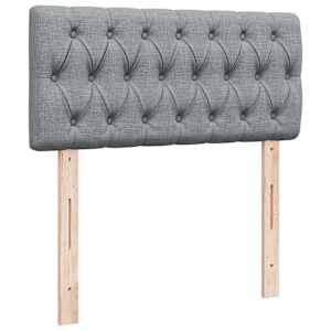 Box spring postel s matrací světle šedá 80 x 200 cm textil - obrázek 12
