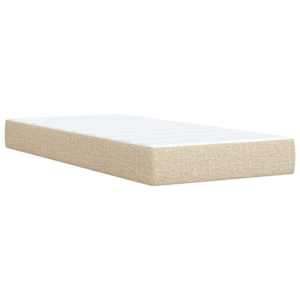 Box spring postel s matrací krémová 80 x 200 cm textil - obrázek 10