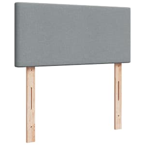 Box spring postel s matrací světle šedá 90x190 cm textil - obrázek 12