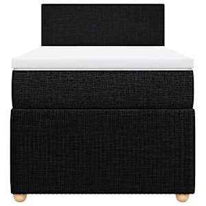 Box spring postel s matrací černá 90x190 cm textil - obrázek 6