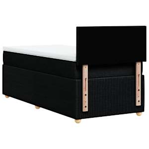 Box spring postel s matrací černá 90x190 cm textil - obrázek 8