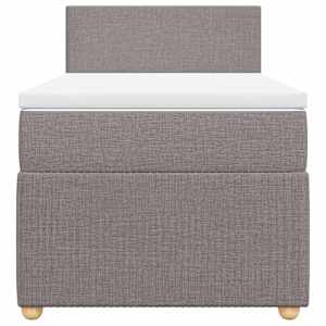 Box spring postel s matrací taupe 90x190 cm textil - obrázek 6