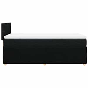 Box spring postel s matrací černá 90x190 cm textil - obrázek 7