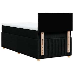 Box spring postel s matrací černá 90x190 cm textil - obrázek 8