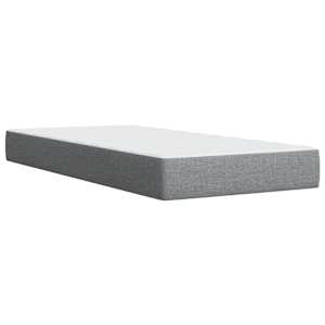 Box spring postel s matrací světle šedá 90x190 cm textil - obrázek 10