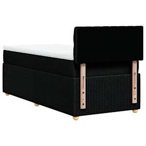 Box spring postel s matrací černá 90x190 cm textil - obrázek 8