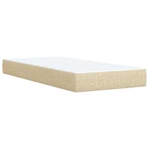 Box spring postel s matrací krémová 90x190 cm textil - obrázek 10