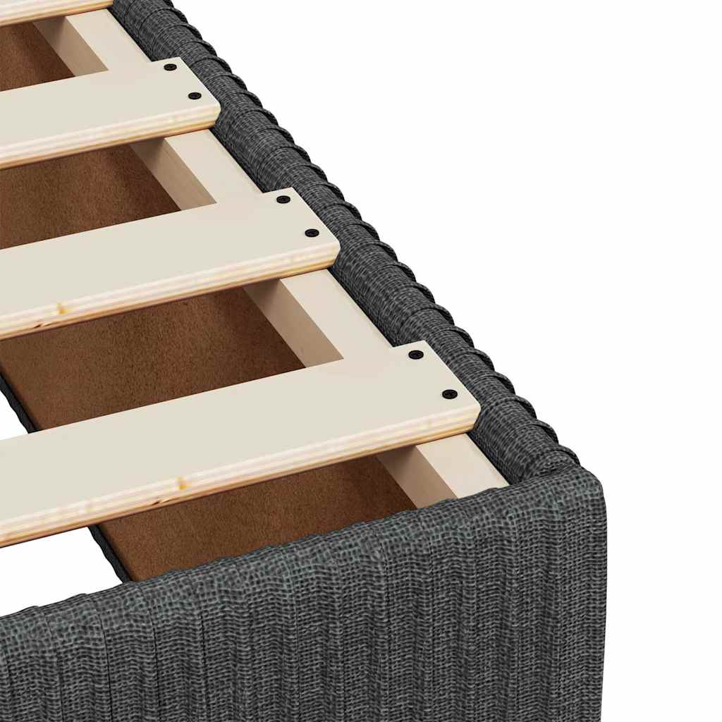 Box spring postel s matrací tmavě šedá 90x200 cm textil - obrázek 13