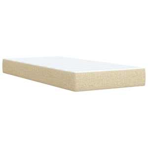 Box spring postel s matrací krémová 100 x 200 cm textil - obrázek 10