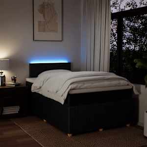 Box spring postel s matrací černá 120x190 cm textil - obrázek 5