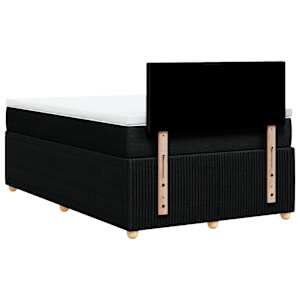 Box spring postel s matrací černá 120x190 cm textil - obrázek 8